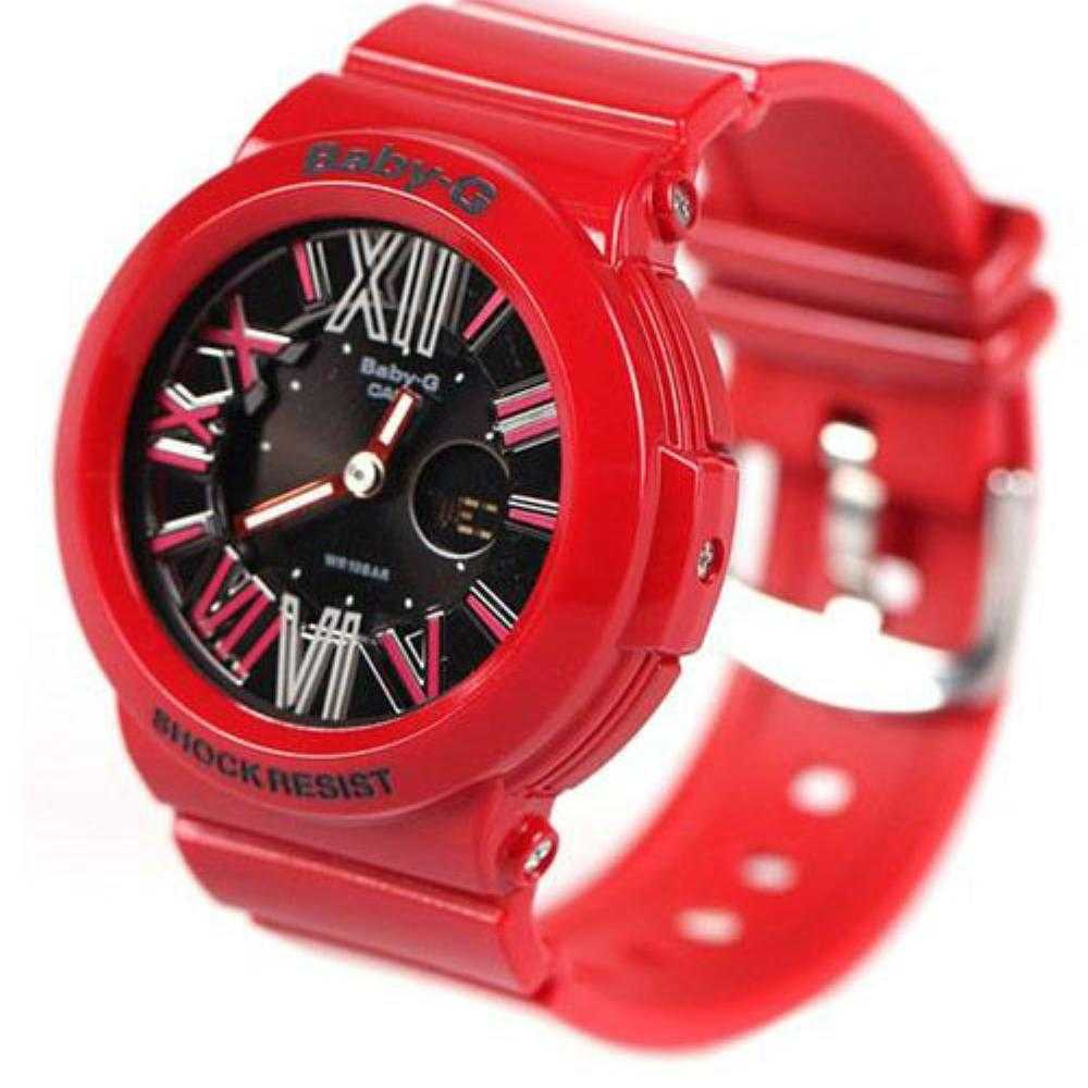 CASIO BABY-G BGA-160-4BDR DIGITAL QUARTZ RED RESIN WOMEN'S WATCH - H2 Hub Watches