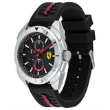 FERRARI FORZA 0830546 BLACK SILICONE STRAP MEN'S WATCH - H2 Hub Watches
