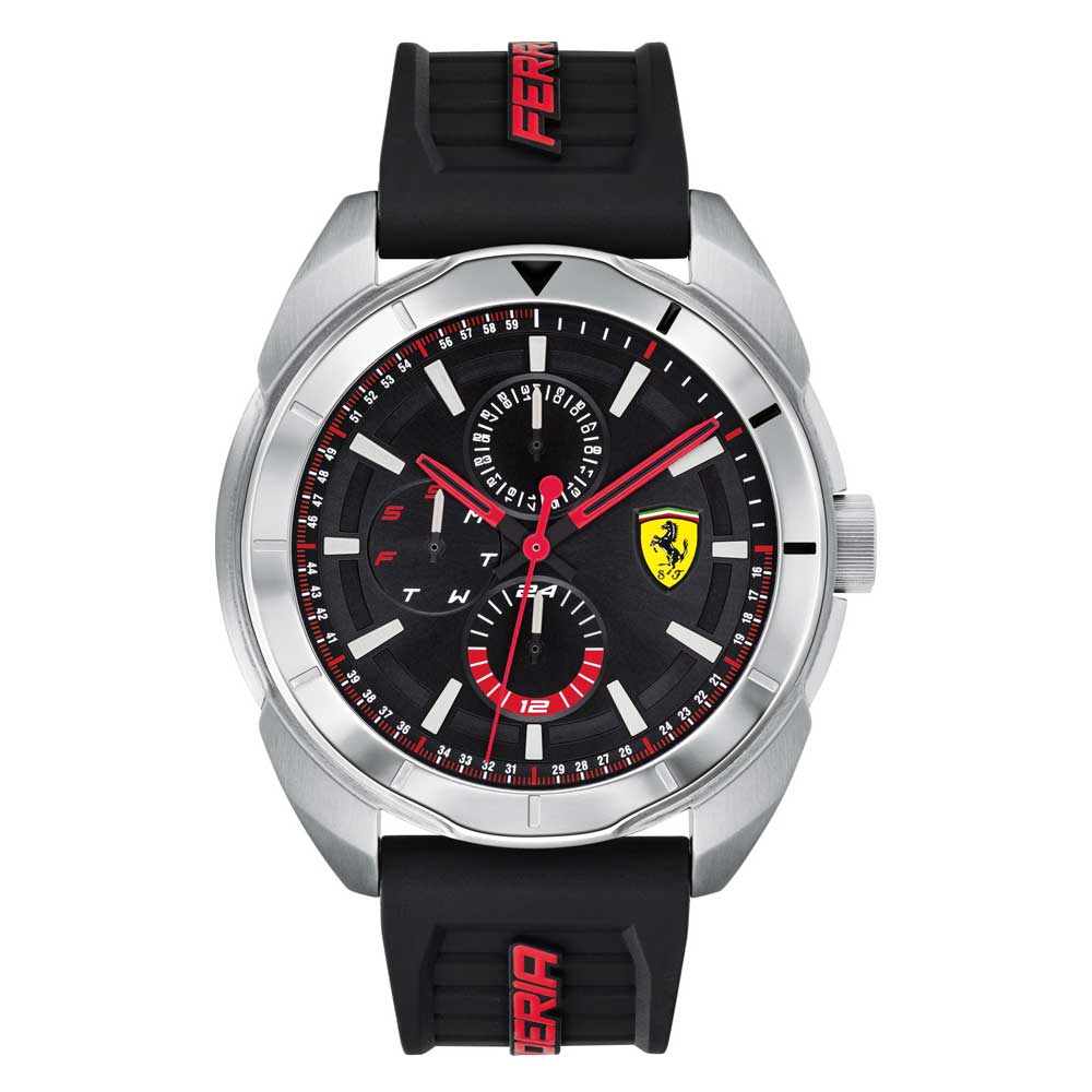 FERRARI FORZA 0830546 BLACK SILICONE STRAP MEN'S WATCH - H2 Hub Watches