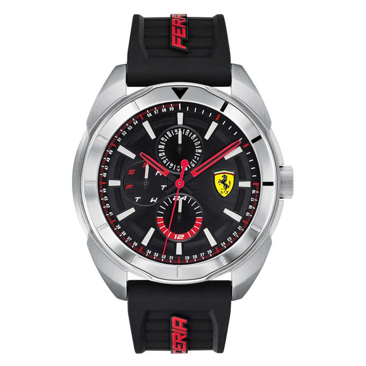 FERRARI FORZA 0830546 BLACK SILICONE STRAP MEN'S WATCH - H2 Hub Watches