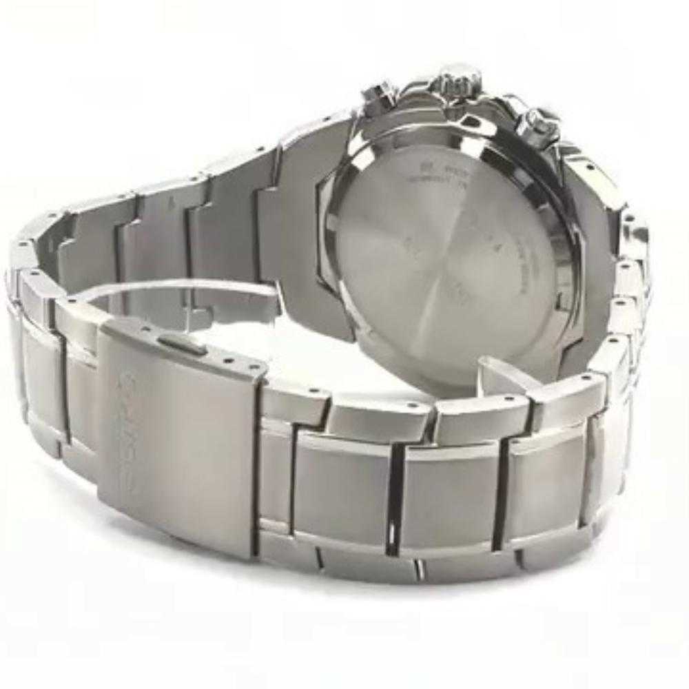 SEIKO GENERAL TITANIUM SNAB87P1 CHRONOGRAPH STAINLESS STEEL MEN'S SILVER WATCH - H2 Hub Watches