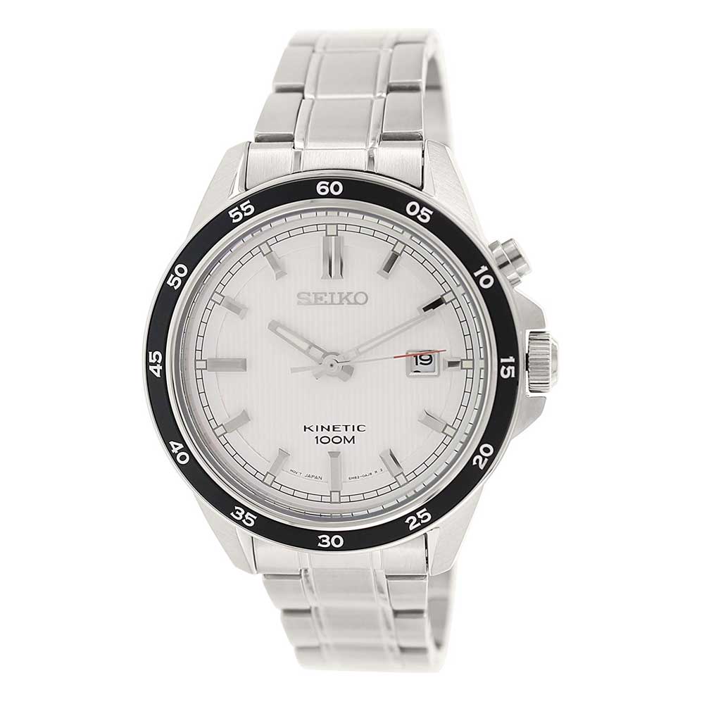 SEIKO GENERAL KINETIC SKA639P1 STAINLESS STEEL MEN'S SILVER WATCH - H2 Hub Watches