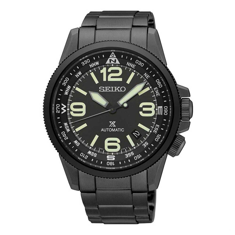SEIKO PROSPEX SRPA73K1 AUTOMATIC STAINLESS STEEL MEN'S BLACK WATCH - H2 Hub Watches