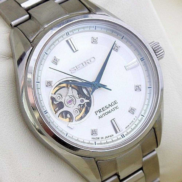 SEIKO PRESAGE SSA811J1 AUTOMATIC STAINLESS STEEL WOMEN'S SILVER WATCH - H2 Hub Watches