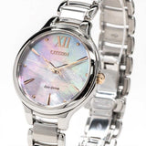 CITIZEN EM0558-81Y ECO-DRIVE SILVER STAINLESS STEEL WOMEN'S WATCH - H2 Hub Watches