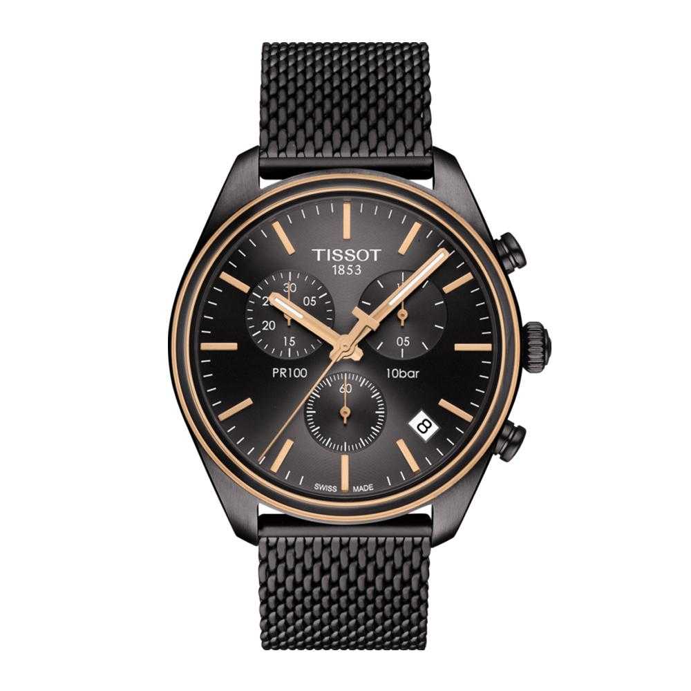 TISSOT T1014172306100 PR 100 CHRONOGRAPH MEN'S WATCH - H2 Hub Watches