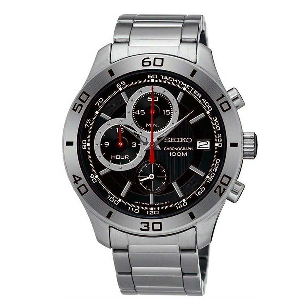 SEIKO GENERAL SSB187P1 CHRONOGRAPH STAINLESS STEEL MEN'S SILVER WATCH - H2 Hub Watches