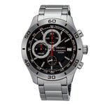 SEIKO GENERAL SSB187P1 CHRONOGRAPH STAINLESS STEEL MEN'S SILVER WATCH - H2 Hub Watches