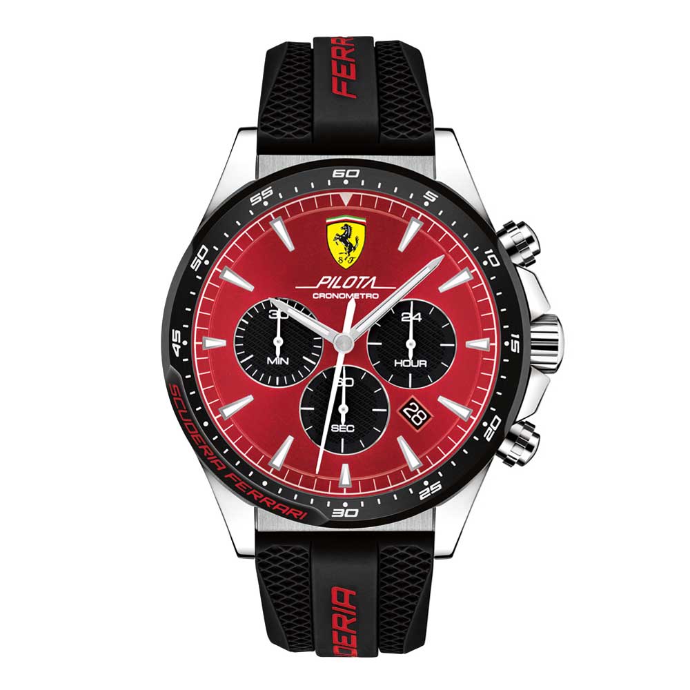 FERRARI SCUDERIA PILOTA 0830595 MEN'S WATCH - H2 Hub Watches