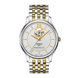 TISSOT T0639072203800 TRADITION POWERMATIC 80 OPEN HEART MEN'S WATCH - H2 Hub Watches
