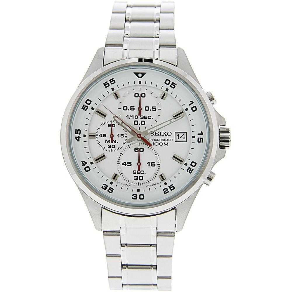 SEIKO GENERAL SKS623P1 CHRONOGRAPH STAINLESS STEEL MEN'S SILVER WATCH - H2 Hub Watches