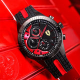 FERRARI REDREV EVO SILICONE STRAP WATCH 0830592 MEN'S WATCH - H2 Hub Watches