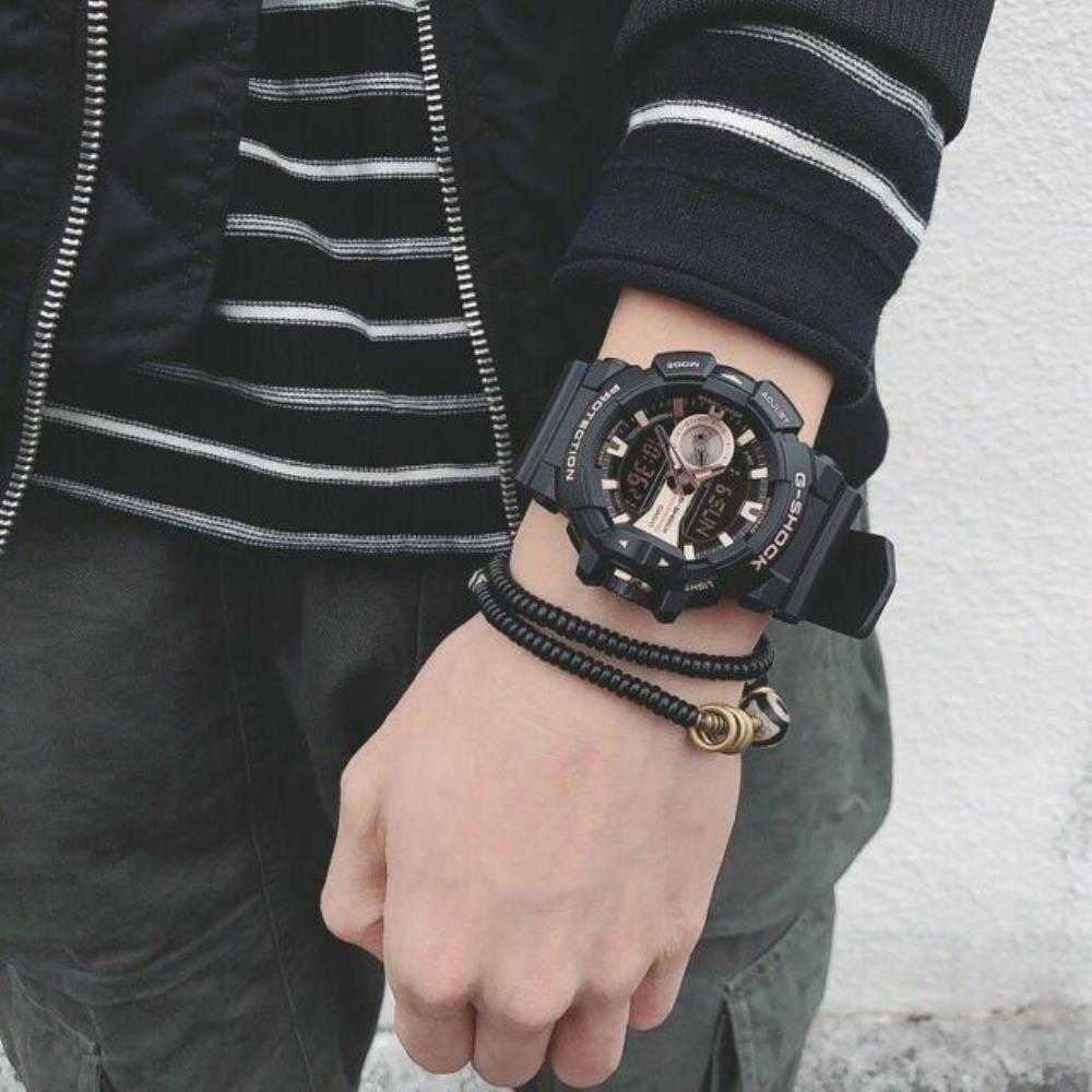 CASIO G-SHOCK GA-400GB-1A4DR DIGITAL QUARTZ BLACK RESIN MEN WATCH - H2 Hub Watches