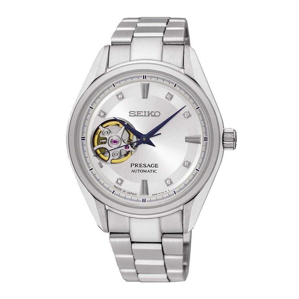 SEIKO PRESAGE SSA811J1 AUTOMATIC STAINLESS STEEL WOMEN'S SILVER WATCH - H2 Hub Watches