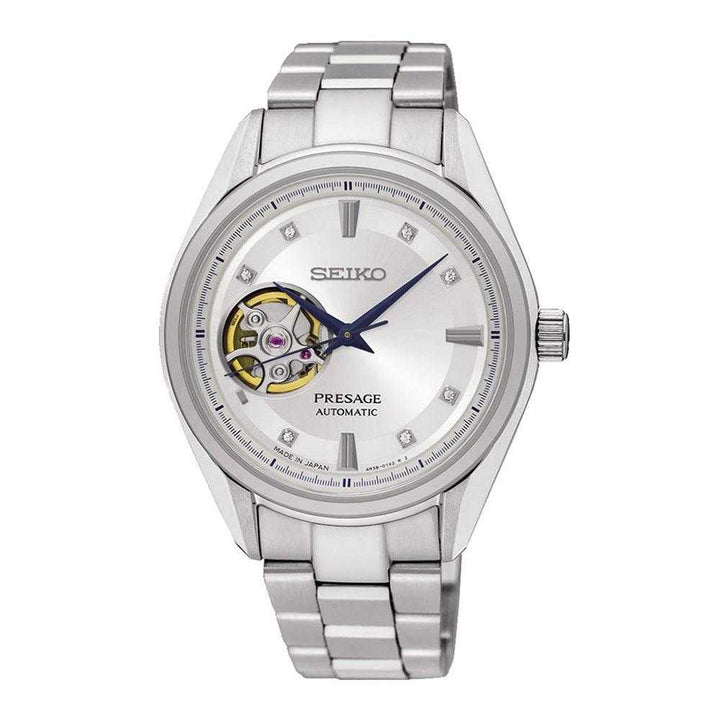 SEIKO PRESAGE SSA811J1 AUTOMATIC STAINLESS STEEL WOMEN'S SILVER WATCH - H2 Hub Watches