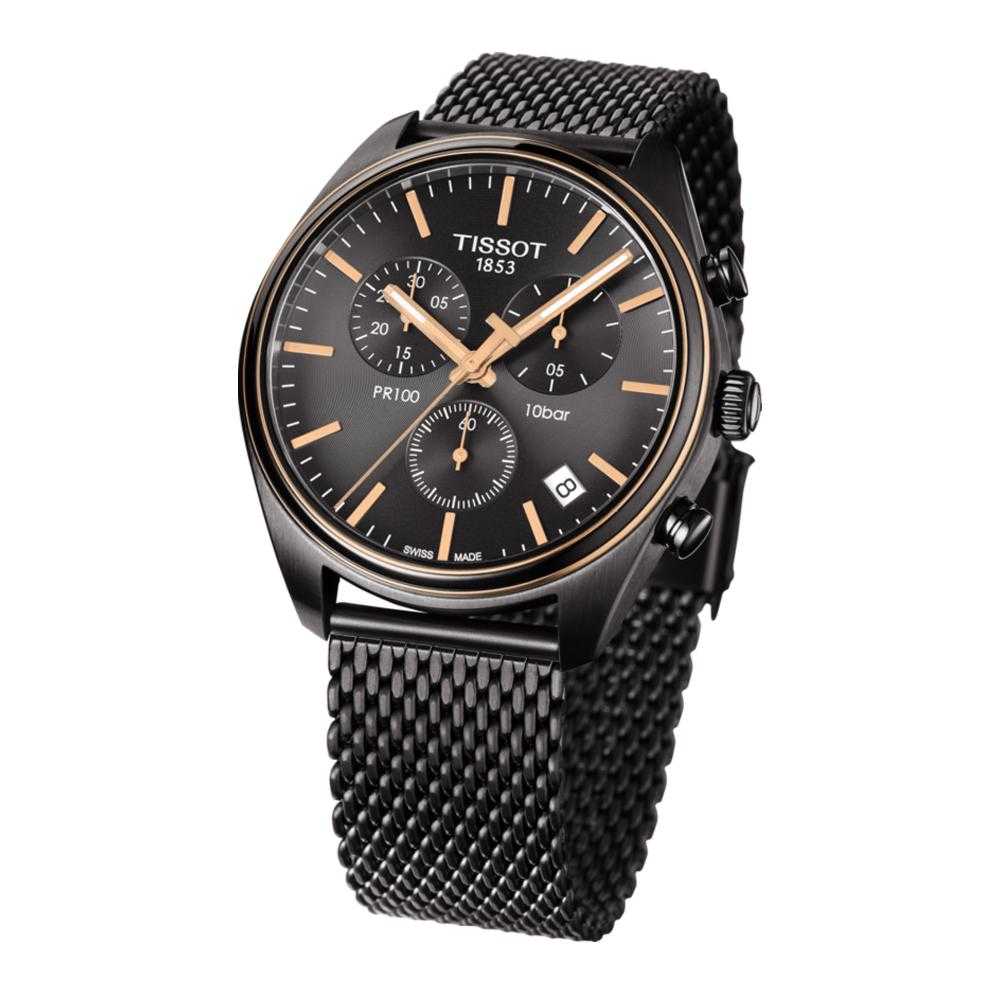 TISSOT T1014172306100 PR 100 CHRONOGRAPH MEN'S WATCH - H2 Hub Watches