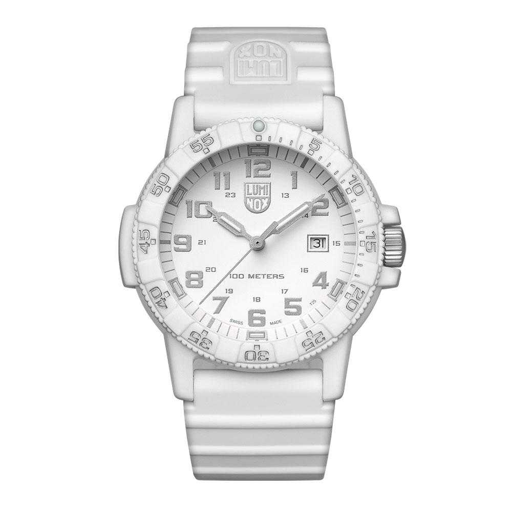 LUMINOX LM0327.WO LEATHERBACK SEA TURTLE GIANT WHITE STRAP MEN'S WATCH - H2 Hub Watches