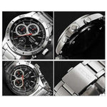 SEIKO GENERAL SSB187P1 CHRONOGRAPH STAINLESS STEEL MEN'S SILVER WATCH - H2 Hub Watches