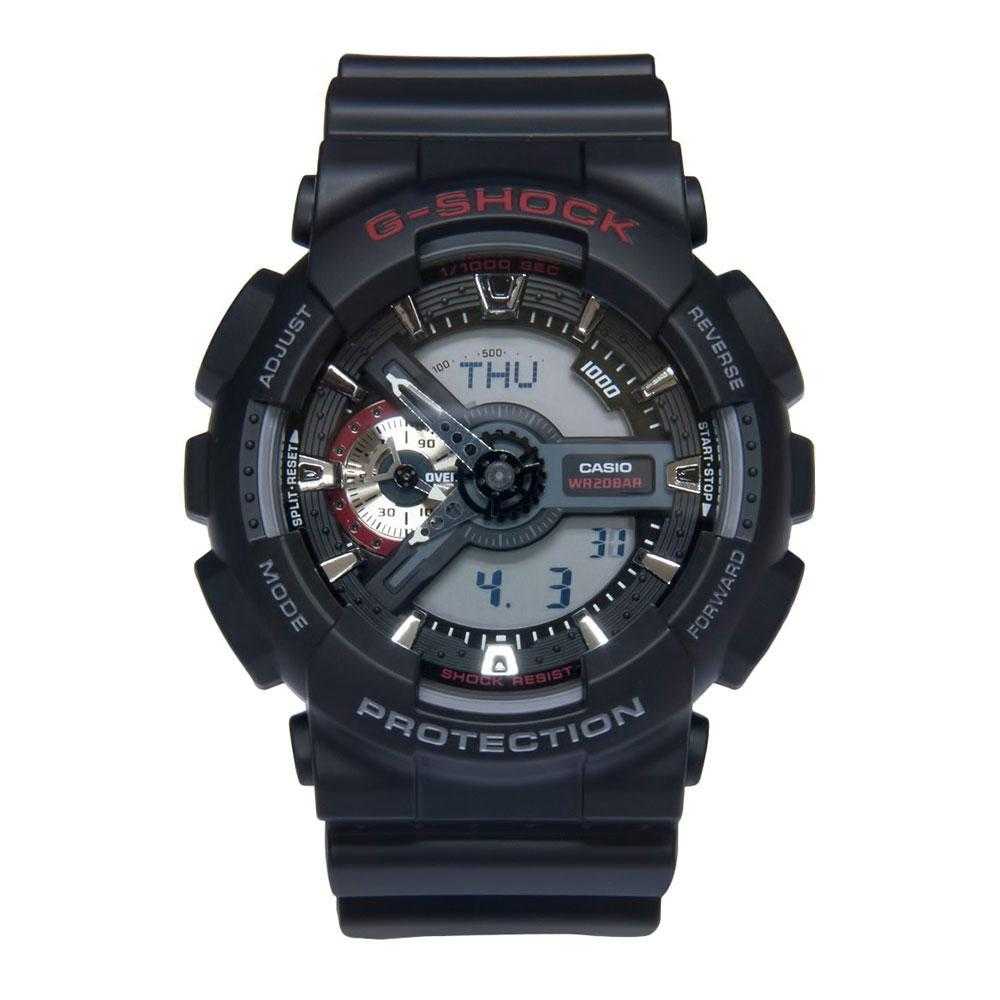 CASIO G-SHOCK GA-110-1ADR DIGITAL QUARTZ BLACK RESIN MEN'S WATCH - H2 Hub Watches