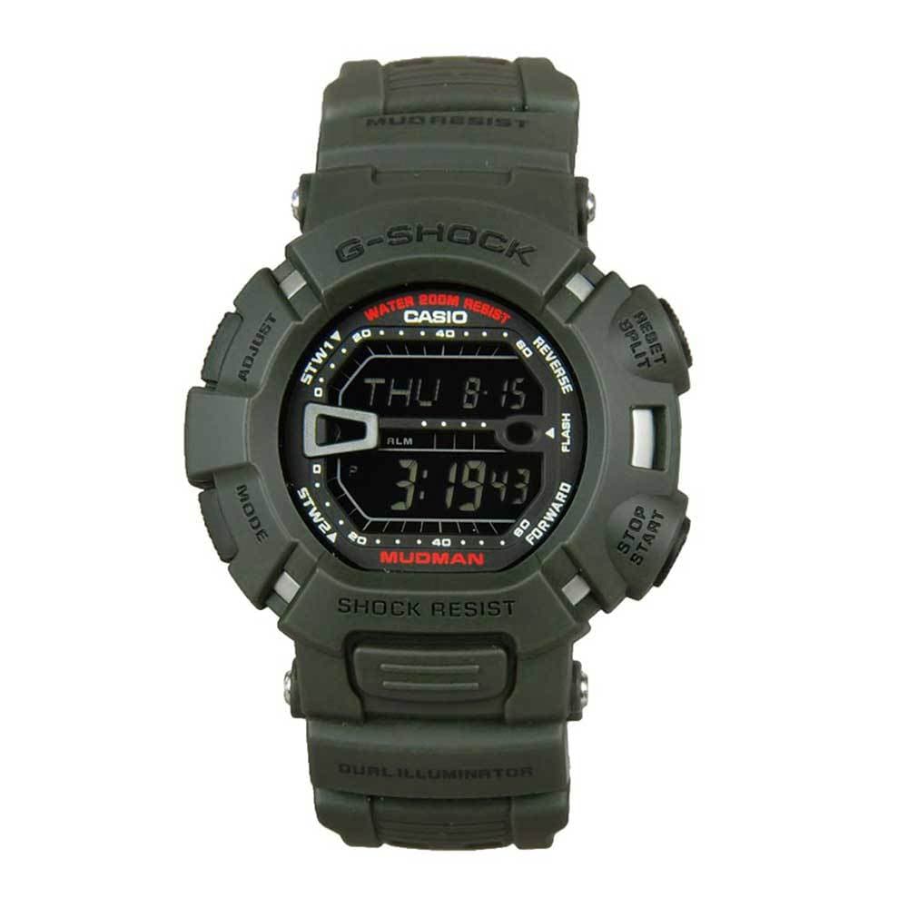 CASIO G-SHOCK G-9000-3VDR DIGITAL QUARTZ GREEN RESIN MEN'S WATCH - H2 Hub Watches