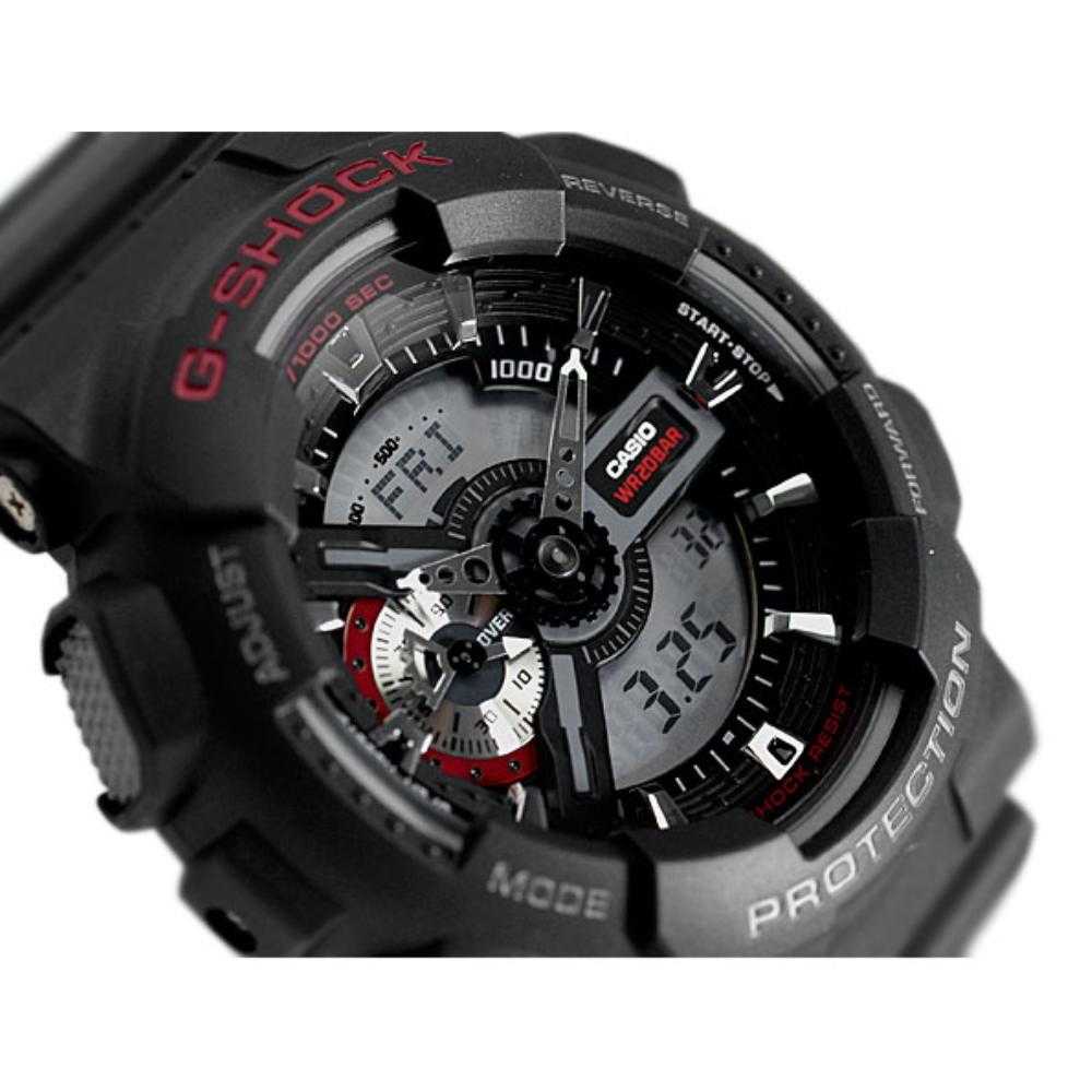 CASIO G-SHOCK GA-110-1ADR DIGITAL QUARTZ BLACK RESIN MEN'S WATCH - H2 Hub Watches