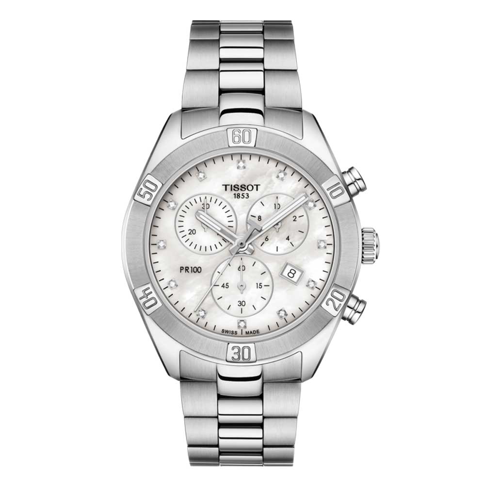 TISSOT T1019171111600 PR 100 SPORT CHIC CHRONOGRAPH WOMEN'S WATCH - H2 Hub Watches