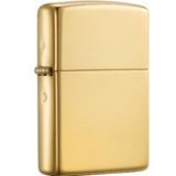 ZIPPO CLASSIC #254B HIGH POLISH BRASS POCKET LIGHTER