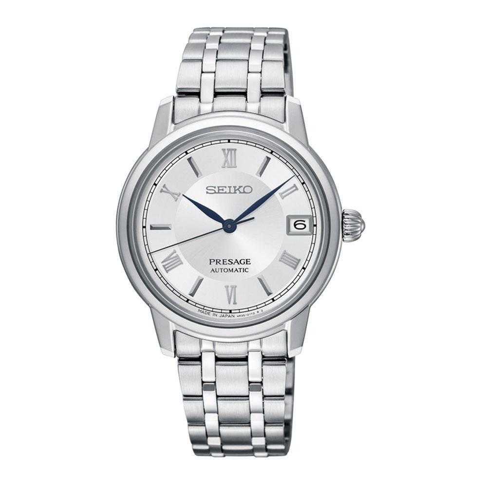 SEIKO PRESAGE SRP857J1 AUTOMATIC STAINLESS STEEL WOMEN'S SILVER WATCH - H2 Hub Watches