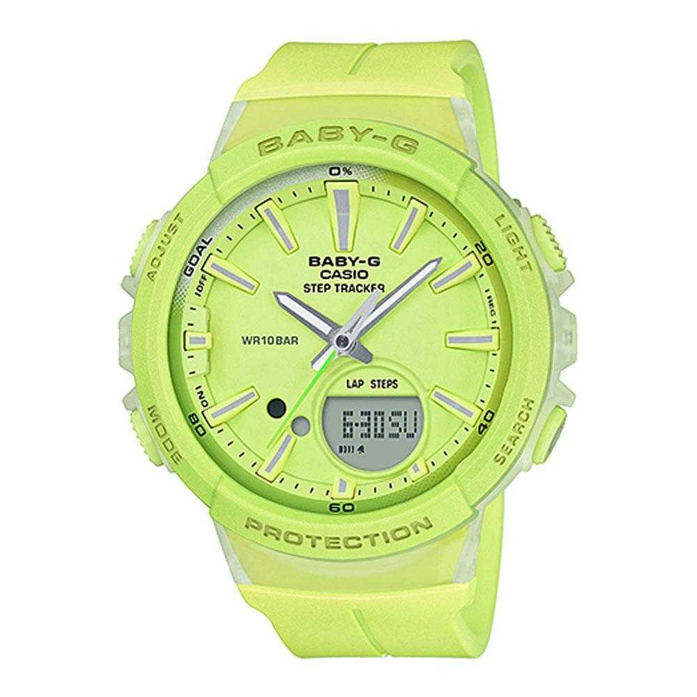 CASIO BABY-G BGS-100-9ADR DIGITAL QUARTZ GREEN RESIN WOMEN'S WATCH - H2 Hub Watches