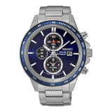 SEIKO GENERAL SSC431P1 SOLAR CHRONOGRAPH STAINLESS STEEL MEN'S SILVER WATCH - H2 Hub Watches