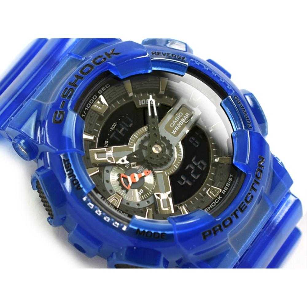 CASIO G-SHOCK GA-110CR-2ADR DIGITAL QUARTZ BLUE RESIN MEN'S WATCH - H2 Hub Watches