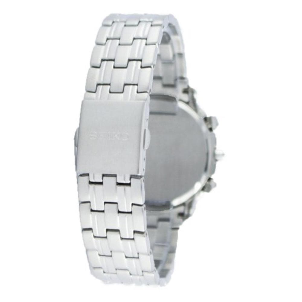 SEIKO GENERAL SNAB75P1 CHRONOGRAPH STAINLESS STEEL MEN'S SILVER WATCH - H2 Hub Watches