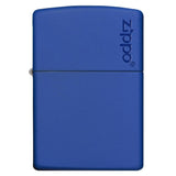 CLASSIC ROYAL BLUE MATTE ZIPPO LOGO LIGHTER #229ZL