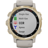 GARMIN DESCENT MK2S GPS SPORTS DIVING SMARTWATCH LIGHT GOLD/LIGHT SAND MEN'S WATCH GM-010-02403-70