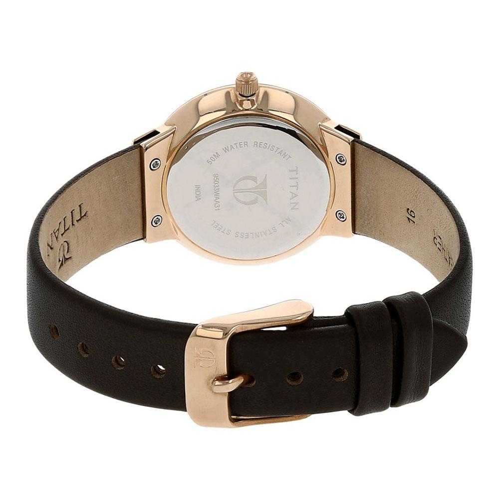 TITAN ANALOG 95033WL01 WOMEN'S WATCH - H2 Hub Watches