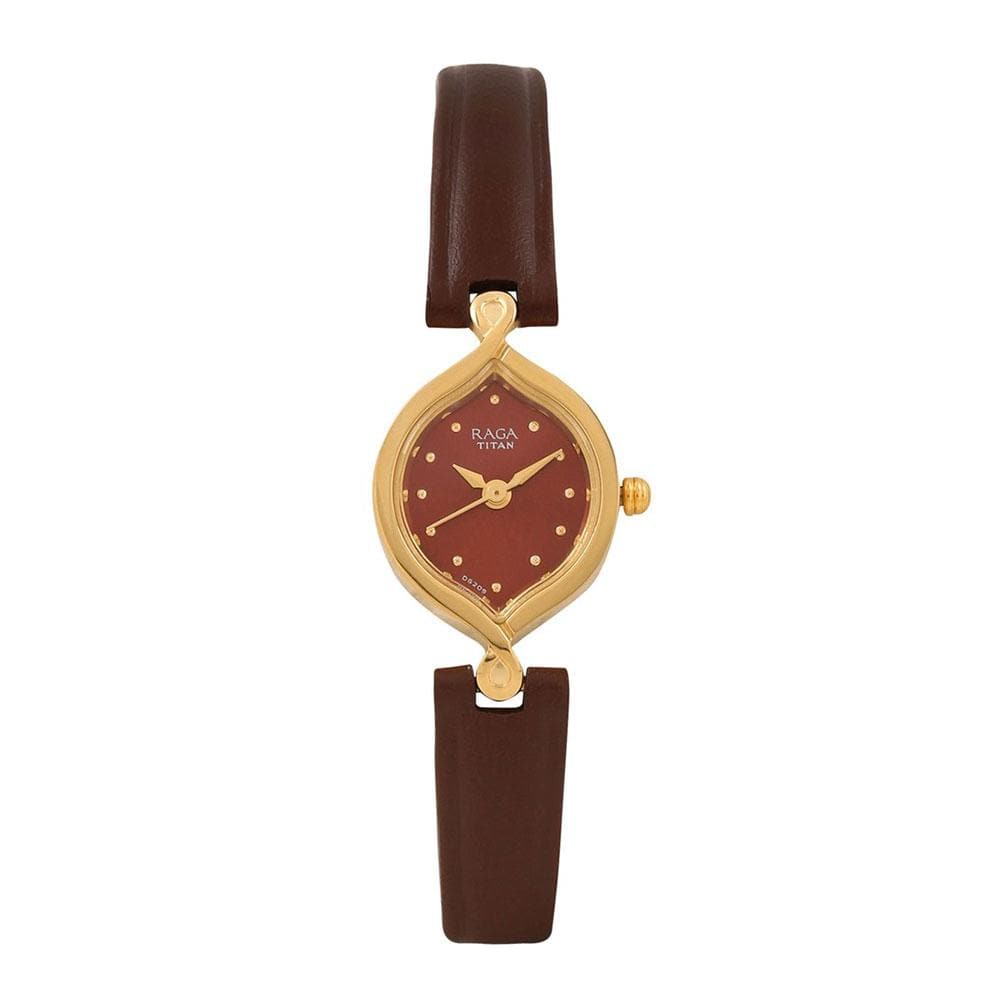 TITAN ANALOG RED DIAL  2296YL04 WOMEN'S WATCH - H2 Hub Watches