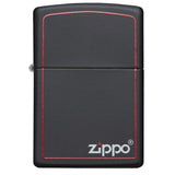 CLASSIC BLACK AND RED ZIPPO LIGHTER #218ZB