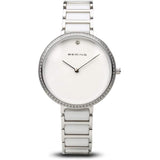 BERING 30534-754 WHITE CERAMIC BAND STAINLESS STEEL WOMEN'S WATCH