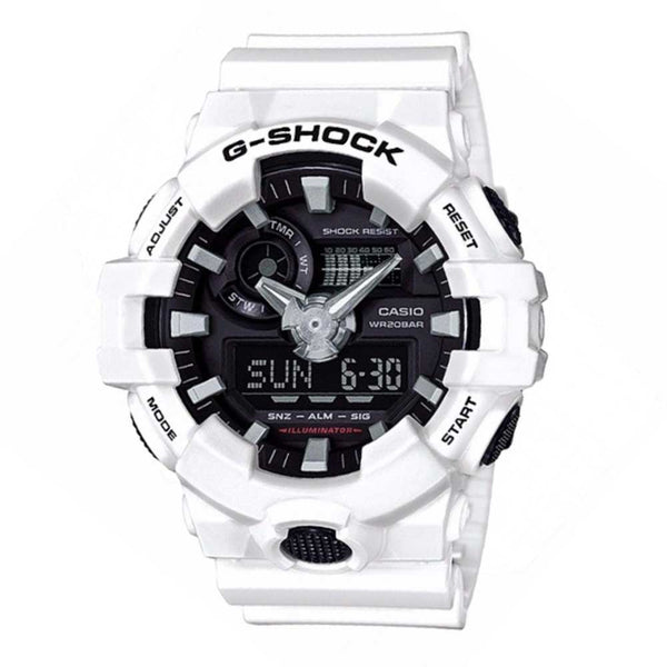 CASIO G-SHOCK GA-700-7ADR DIGITAL QUARTZ WHITE RESIN MEN'S WATCH - H2 Hub Watches
