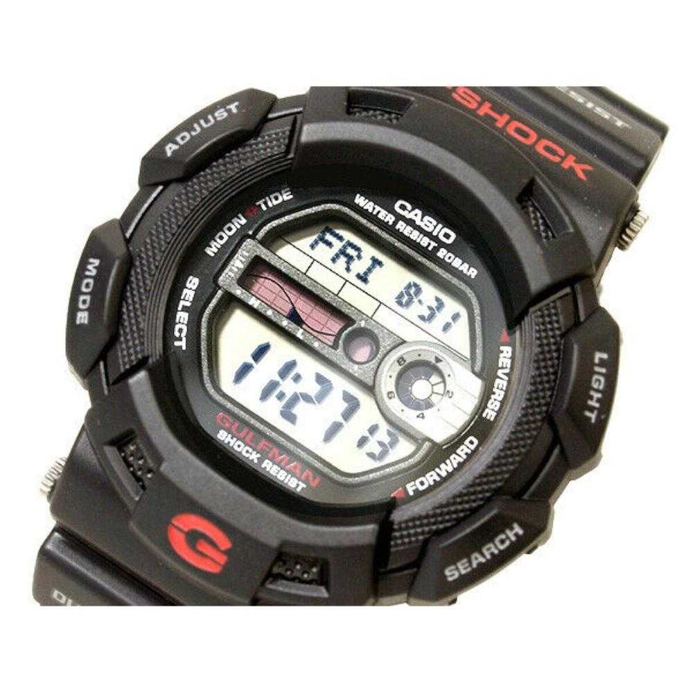 CASIO G-SHOCK G-9100-1DR PROFESSIONAL DIGITAL QUARTZ BLACK RESIN MEN'S WATCH - H2 Hub Watches
