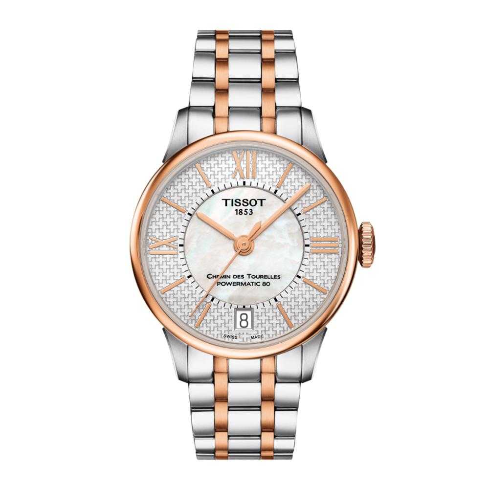 TISSOT T0992072211801 CHEMIN DES TOURELLES POWERMATIC 80 HELVETIC PRIDE LADY WOMEN'S WATCH - H2 Hub Watches