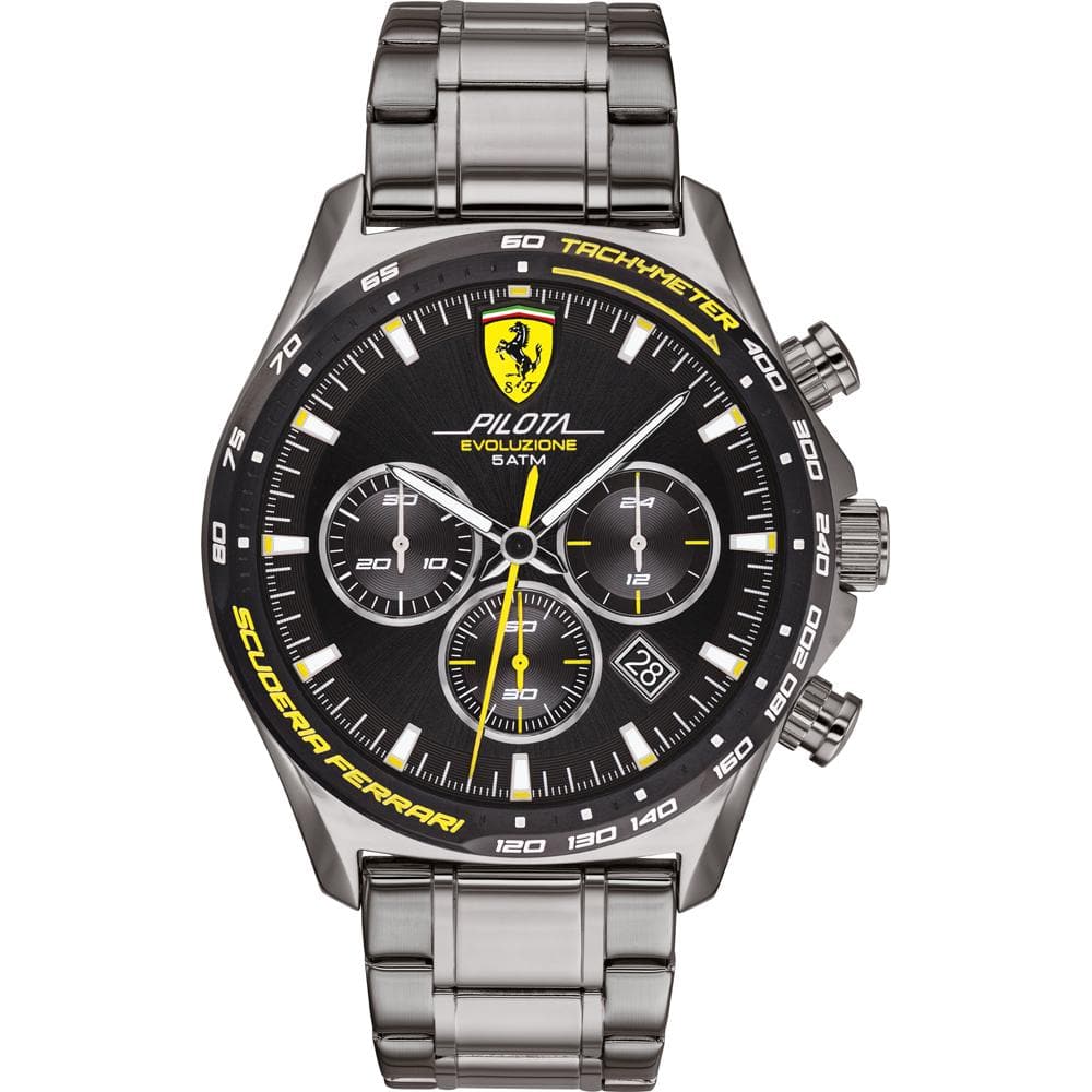 FERRARI PILOTA EVA METAL STRAP WATCH 0830715 MEN'S WATCH - H2 Hub Watches