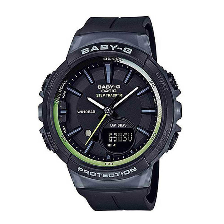 CASIO BABY-G BGS-100-1ADR DIGITAL QUARTZ BLACK RESIN WOMEN'S WATCH - H2 Hub Watches