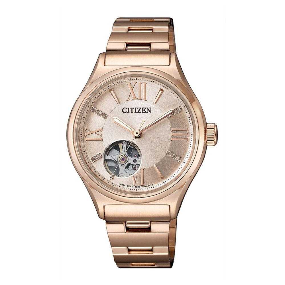 CITIZEN PC1003-58X AUTOMATIC ROSE GOLD STAINLESS STEEL WOMEN'S WATCH - H2 Hub Watches