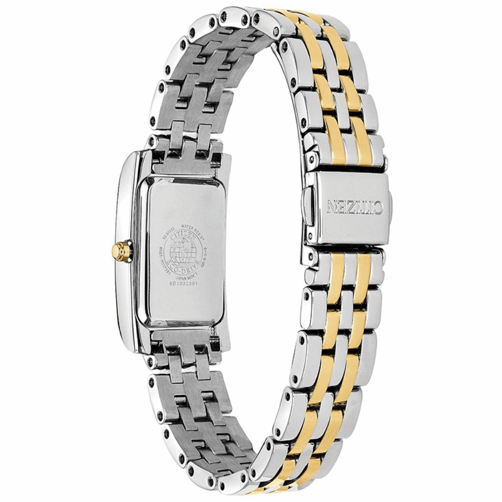CITIZEN EX1474-85D ECO-DRIVE TWO TONE STAINLESS STEEL WOMEN'S WATCH - H2 Hub Watches