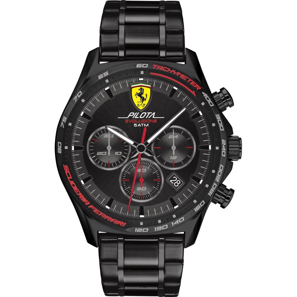 FERRARI PILOTA EVA METAL STRAP WATCH 0830716 MEN'S WATCH - H2 Hub Watches