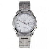 SEIKO SNKL75K1 AUTOMATIC WHITE DIAL STAINLESS STEEL MEN'S WATCH