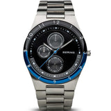 BERING 32339-702 STAINLESS STEEL SILVER BAND BLACK DIAL MEN'S WATCH