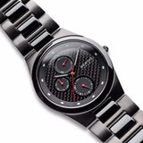 BERING 32339-782 CERAMIC COLLECTION STAINLESS STEEL BAND BLACK DIAL MEN'S WATCH