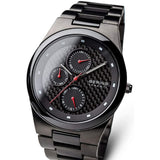 BERING 32339-782 CERAMIC COLLECTION STAINLESS STEEL BAND BLACK DIAL MEN'S WATCH